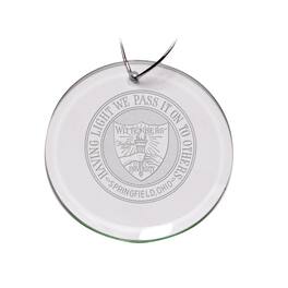 Jardine - Wittenberg University Tigers 3'' Round Glass Ornament - Multicolor