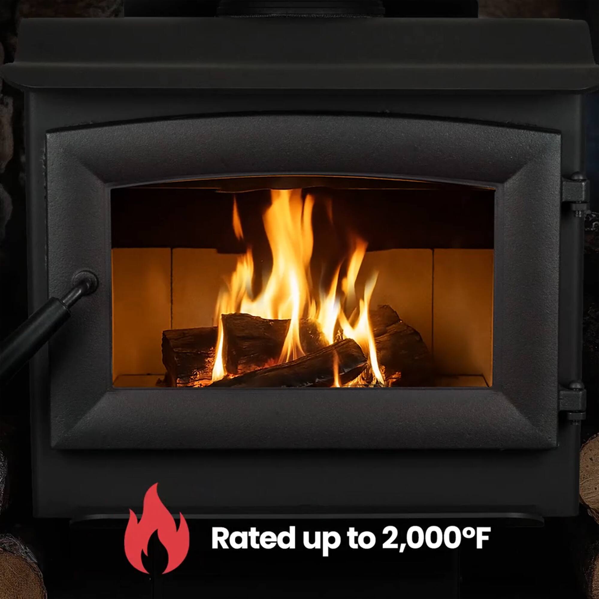 Rated up to 2,000°F