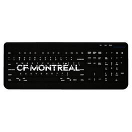 Keyscaper - CF Montreal Stripe Design Wireless Keyboard - Multicolor