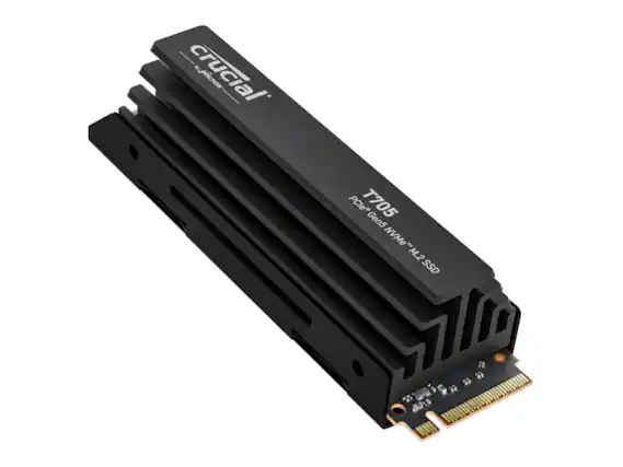 Crucial Micron PCIe T705 Gen5 NVMe M.2 SSD