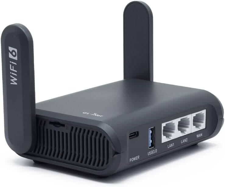 WiFi 6  
GL iNet  
USB3.0 POWER  
LAN1  
LAN2  
WAN