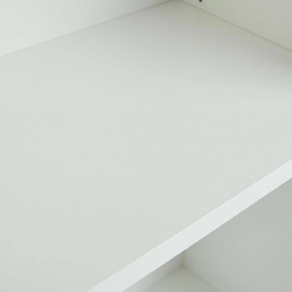 Alt View 2. FurniFact - White 2-Shelf Bookcase with Laminate and Metal Construction for Home Storage - White.
