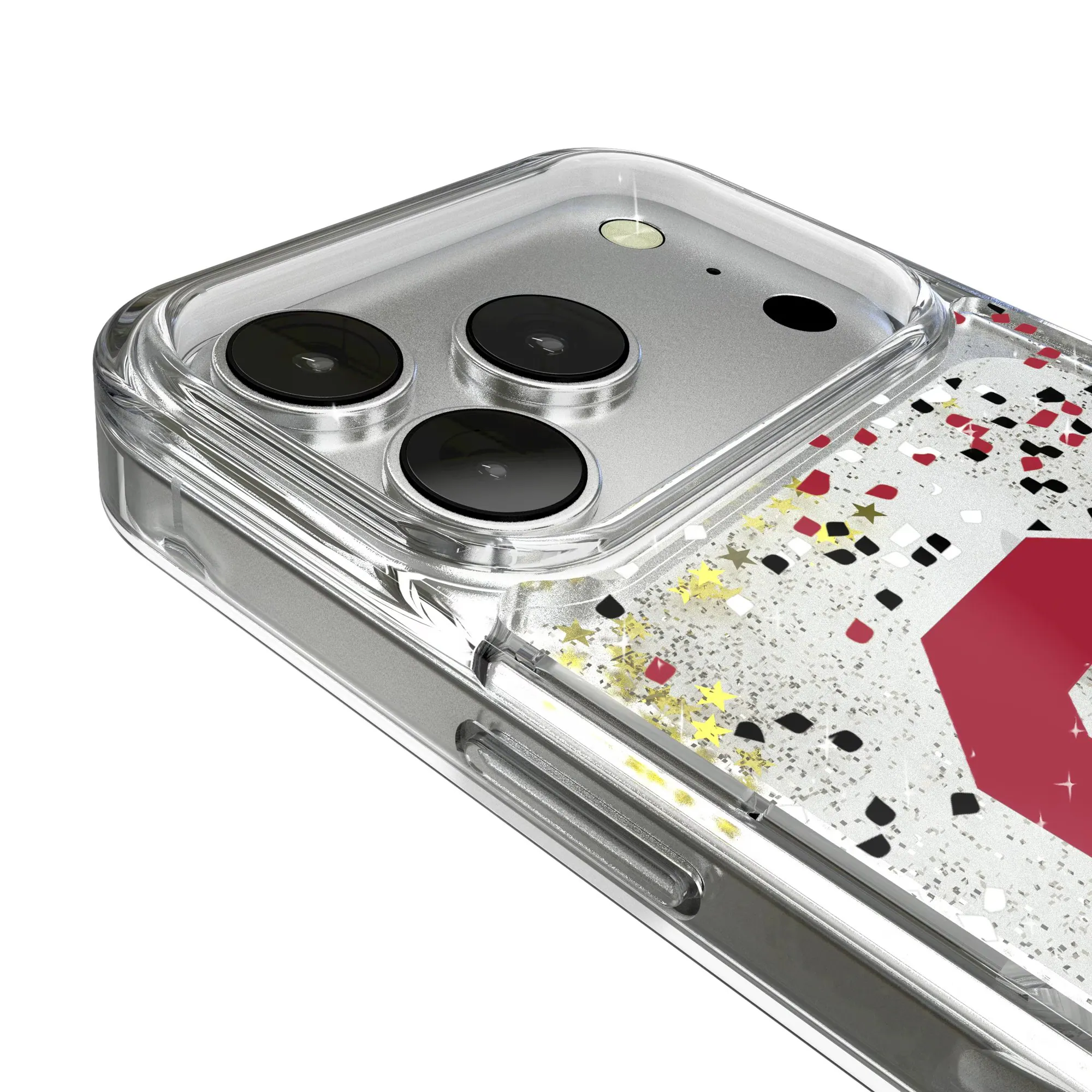 Alt View 2. Keyscaper - Oklahoma Sooners iPhone Glitter Confetti Design Case - 13 - Multicolor.
