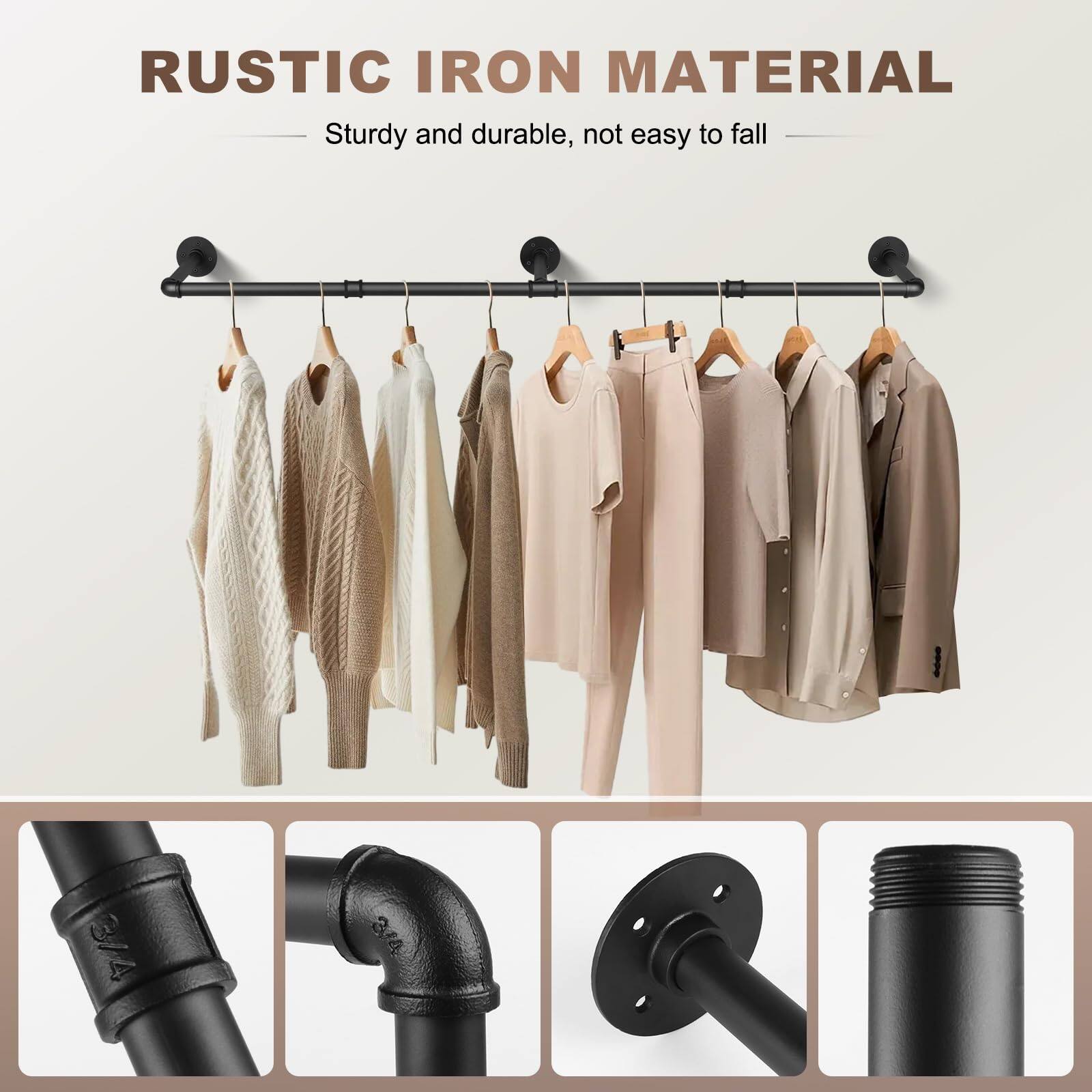 RUSTIC IRON MATERIAL  
Sturdy and durable, not easy to fall