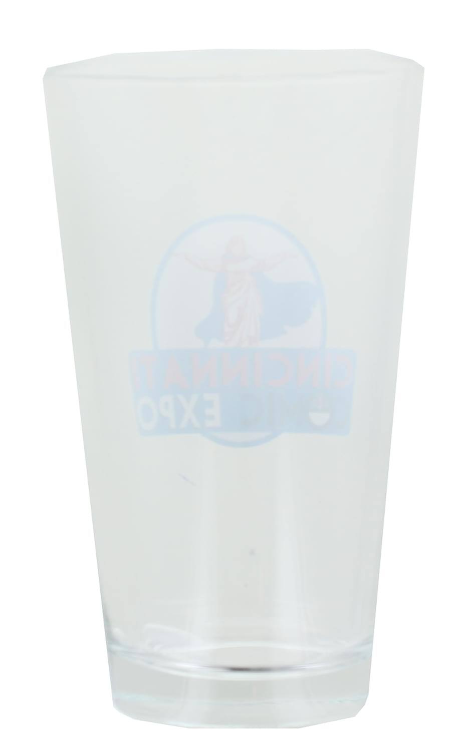 Alt View 1. Toynk - Cincinnati Comic Expo Logo 16oz Pint Glass - Clear.