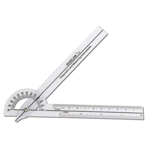 Dapper Styles - Baseline Clear Plastic Pocket Goniometer - Pocket 180⁰-Standard