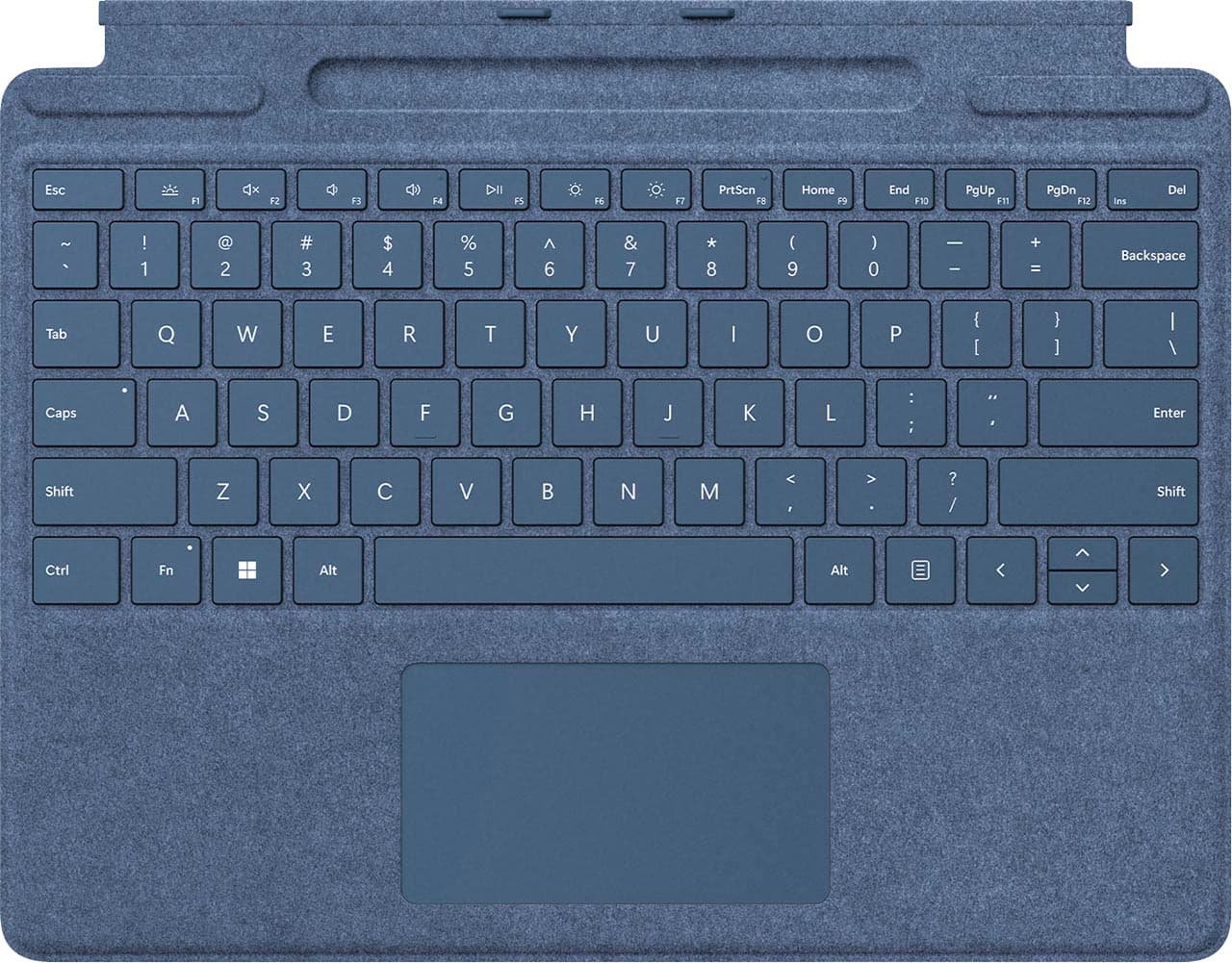 Front. Microsoft - Surface Pro Signature Keyboard for Pro X, Pro 8 and Pro 9 - Sapphire.