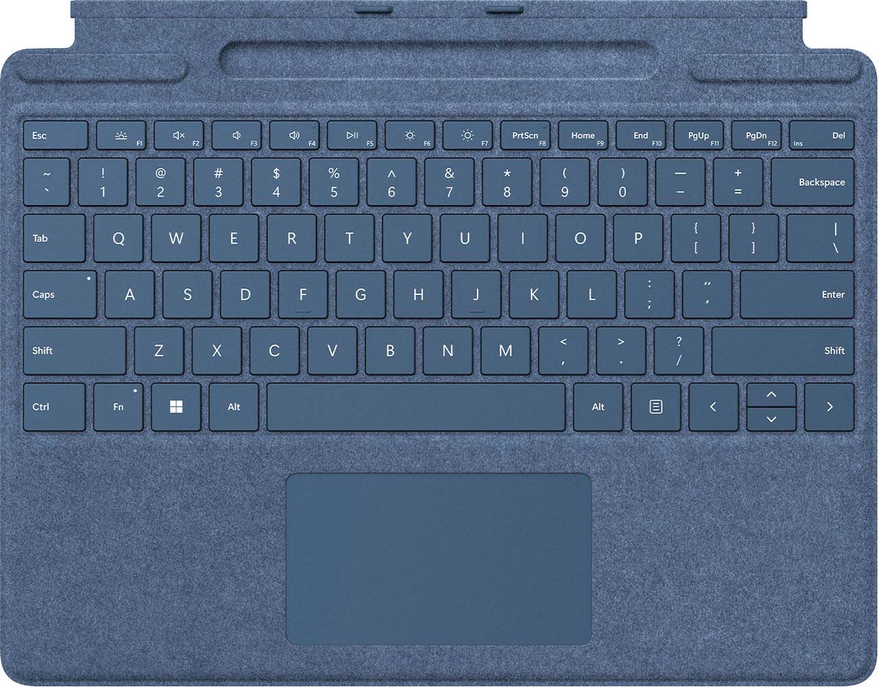 Front. Microsoft - Surface Pro Signature Keyboard for Pro X, Pro 8 and Pro 9 - Sapphire.