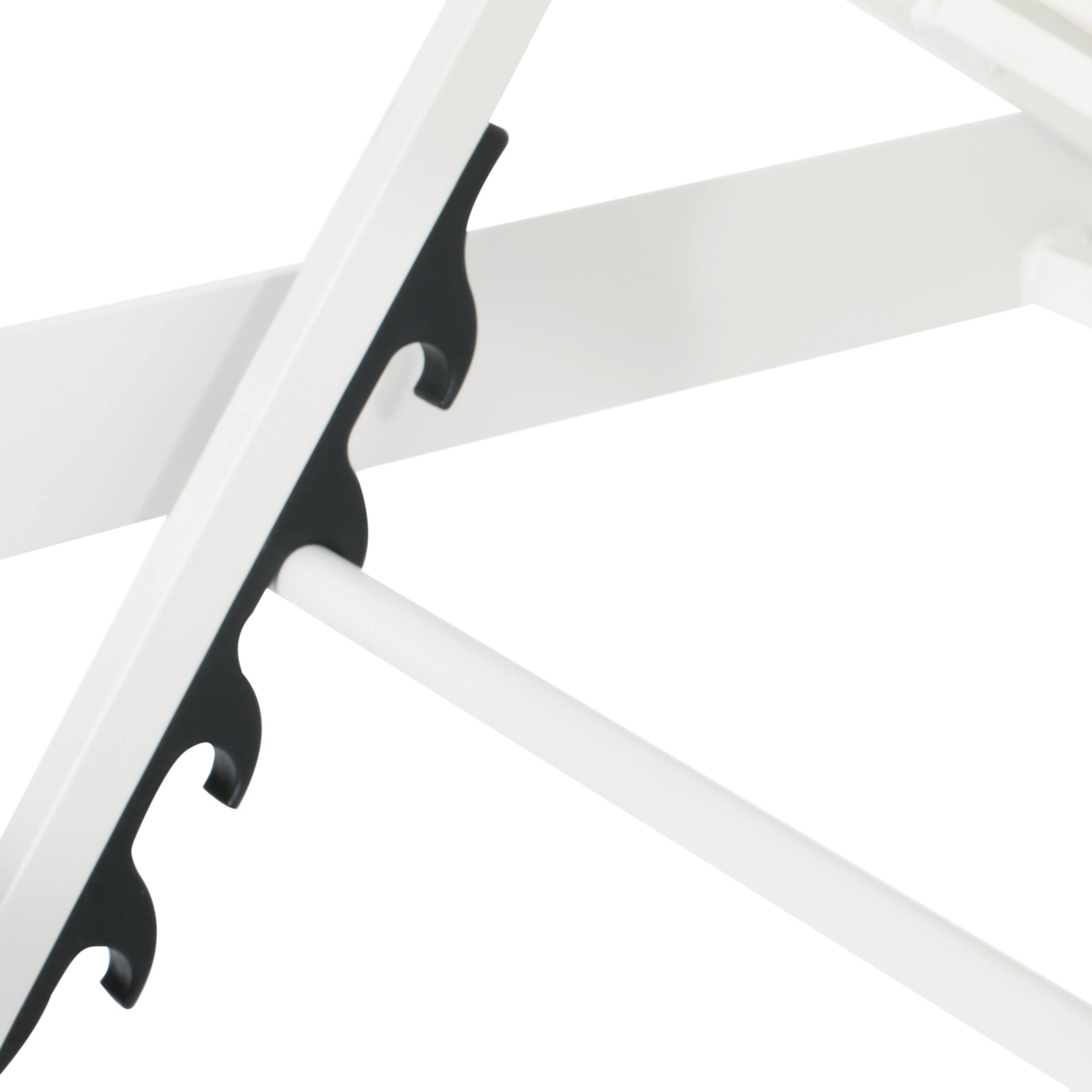 Alt View 8. Ecooso - Set of 2 Adjustable Aluminum Chaise Lounges，Breathable Mesh, 5 Recline Positions, Wheels for Easy Mobility - White.