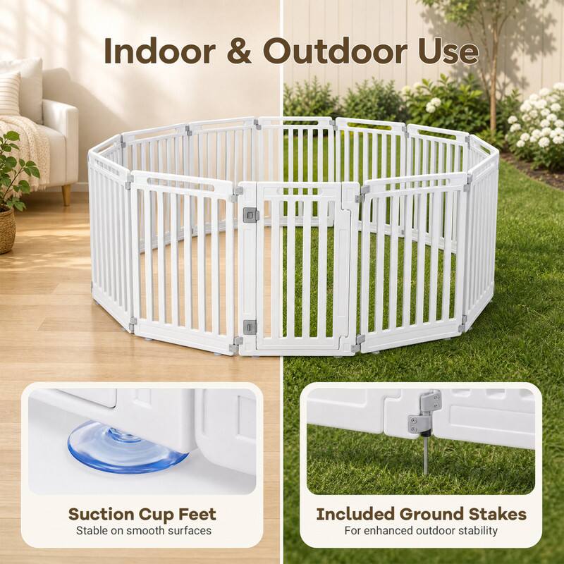 Indoor & Outdoor Use

Suction Cup Feet
Stable on smooth surfaces

Included Ground Stakes
For enhanced outdoor stability