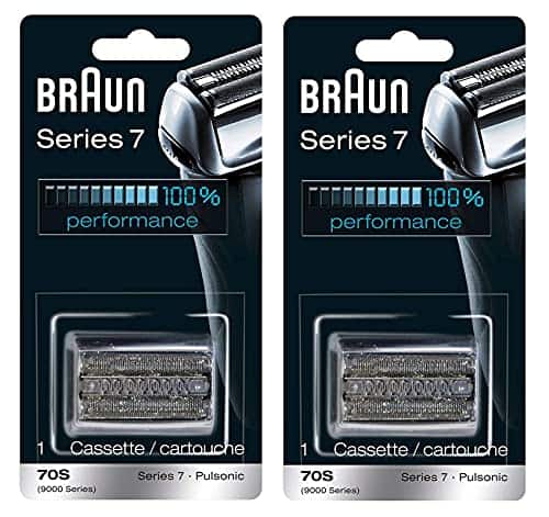 Vulpecula Spade - Series 7 70S Replacement Cassette for Electric Shaver, Compatible with Pulsonic and 9000 Series, Pack of 2