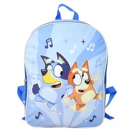 Disney - Bluey and Bingo Nylon Blue Kids 16" School Backpack for Girls and Boys ages 3+ - Assorted Pre-Pack