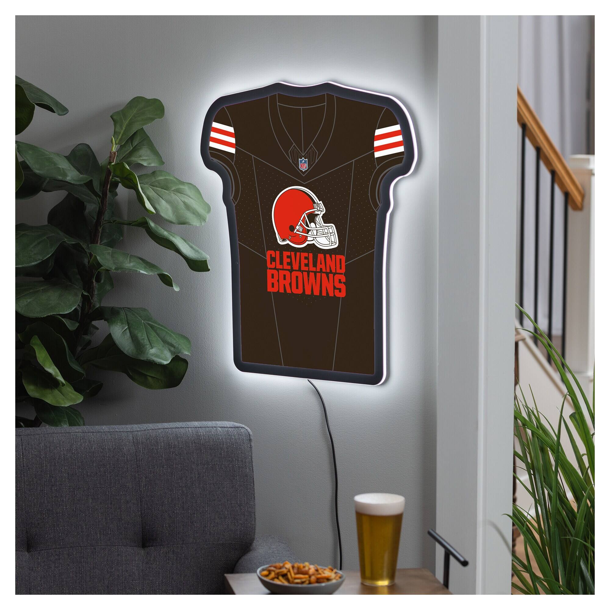Cleveland Browns 23" LED Jersey Lighted Wall Sign