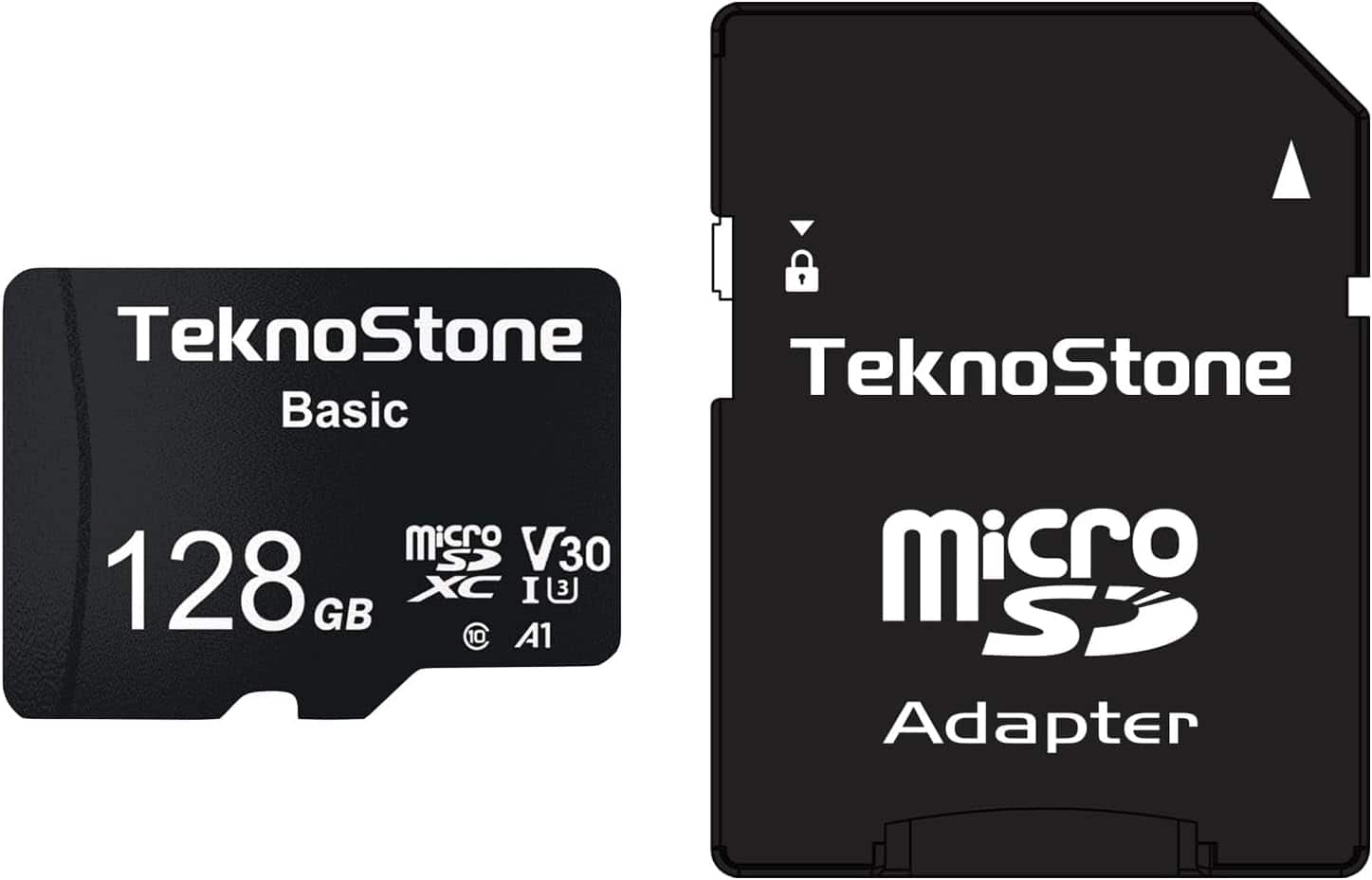 Vulpecula Spade - Basic 128GB Micro SDXC Memory Card with Adapter Up to 90MB/s Read Speed U3 V30 A1 Rated HD Video Support TF Card for Das