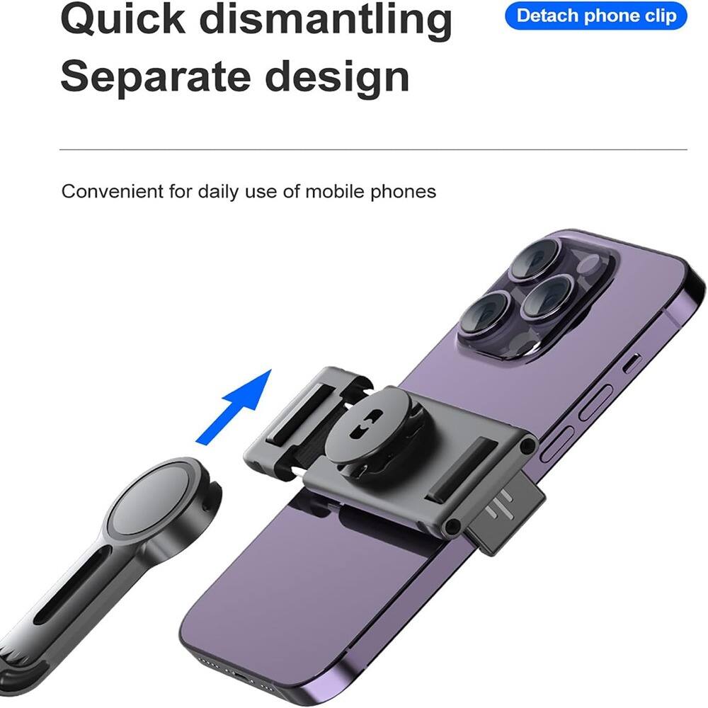 Quick dismantling  
Separate design  
Convenient for daily use of mobile phones  

Detach phone clip