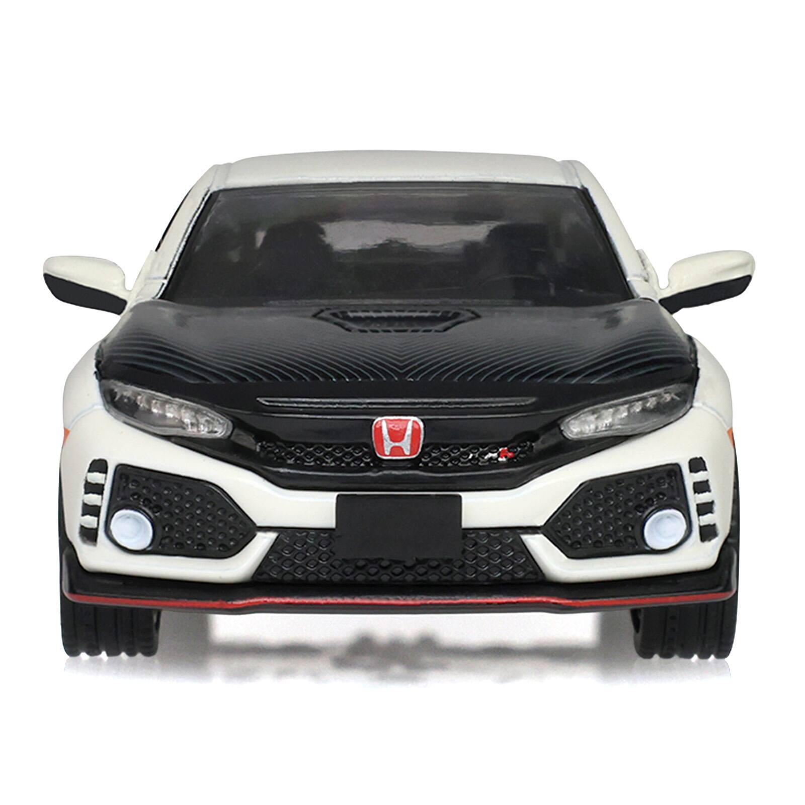 Alt View 3. Greenlight - 2018 Honda Civic Type-R (FK8) RHD Championship White w/ Carbon Hood "Tokyo Torque" 1/64 Diecast Model Car by Greenlight.