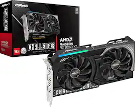ASRock - Challenger Radeon RX 9060 XT 16GB GDDR6 PCI Express 5.0 x16 Graphics Card