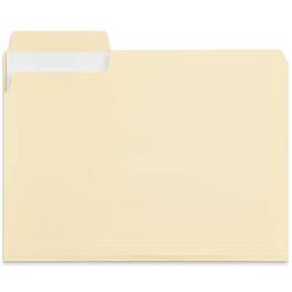 Staples - Heavy Duty File Folder, 1/3-Cut Tab, Letter Size, 50/Box (ST62566) - Manila