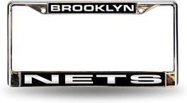 Rico Industries - Brooklyn Nets Chrome Metal License Plate Frame Holder - Multi