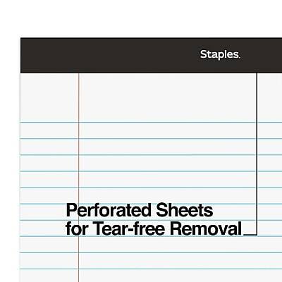 Staples.  
Perforated Sheets for Tear-free Removal