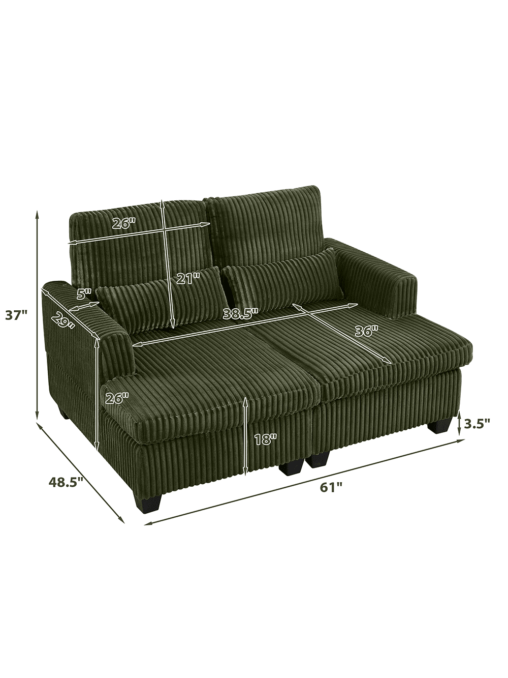 26" 37" 50" 2.9" 21" 38.5" 36" 26" 18" 3.5" 48.5" 61"