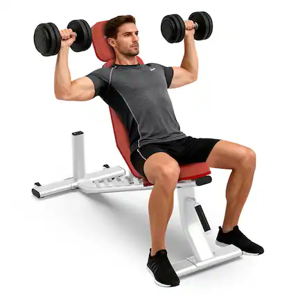 Front. HARISON - Discover HR-G3102 Commercial-Grade Weight Bench – 331 lbs Capacity - White.