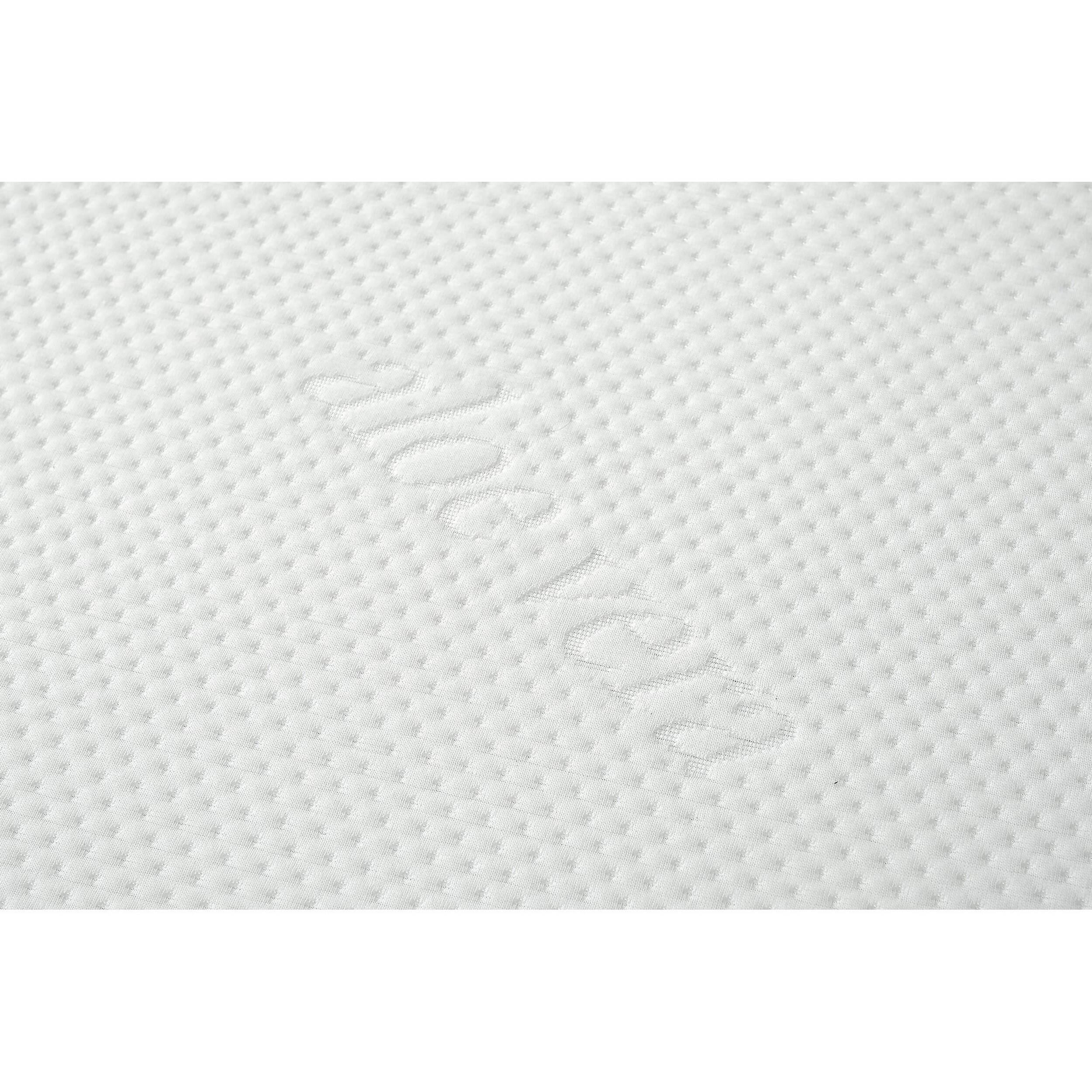 Left. Manhattan Lane - Bree 8 Inch Plush King Size Mattress with Cool Gel Foam, Aloe Vera Infused - White.