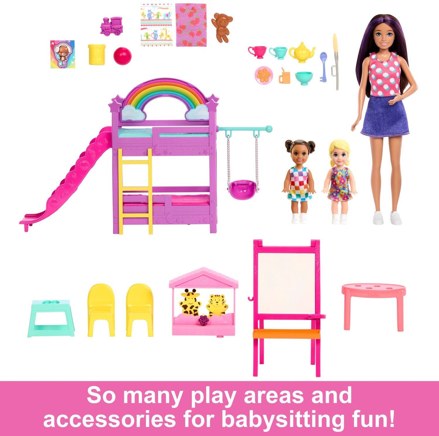 So many play areas and accessories for babysitting fun!