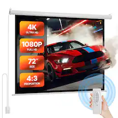 4K ULTRA HD
1080P FULL HD
72" SIZE
4:3 PROPORTION
