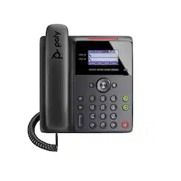 Polycom - Edge B30 2200-49825-025 IP Phone - Berry - Corded - Desktop, Wall Mountable - 4x Total Line - VoIP - 2x Network (RJ-45) - Black