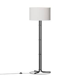 Infibrite - Classic Elegance 62 Inch Floor Lamp with Cylindrical Shade, E26 Bulb Compatible - White