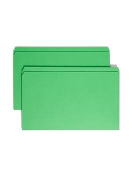 Smead - File Folder, Reinforced Straight-Cut Tab, Legal Size, 100/Box (17110) - Green
