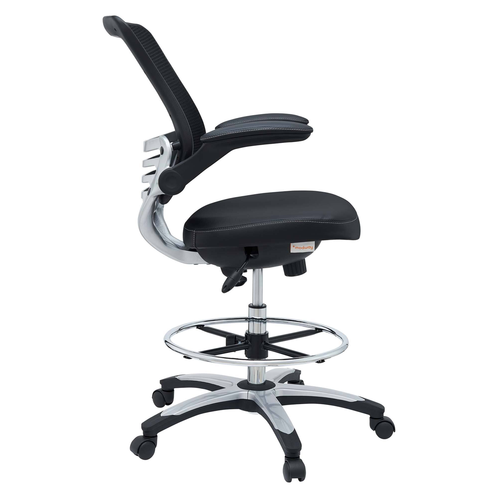 Back. Modway - Edge Drafting Chair by Modway - Black.