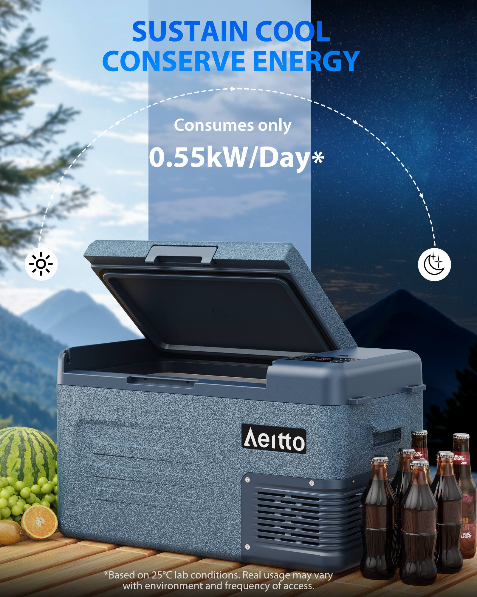 SUSTAIN COOL CONSERVE ENERGY  
Consumes only 0.55kW/Day*  
*Based on 25°C lab conditions. Real usage may vary with environment and frequency of access.
