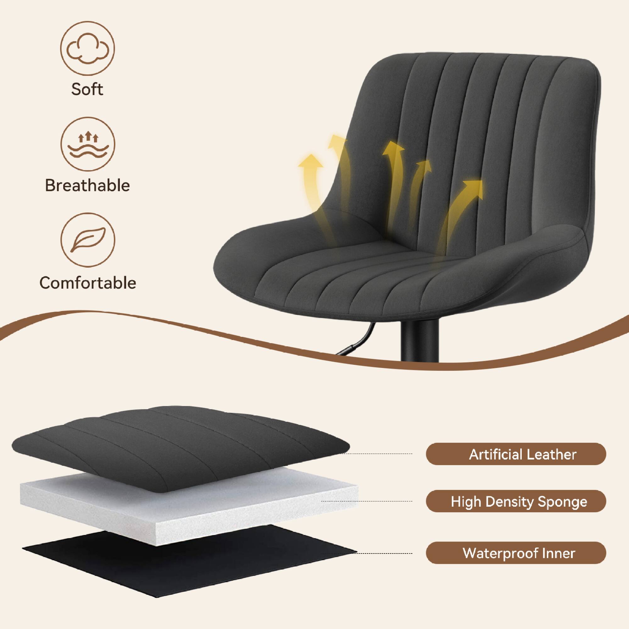 Soft, Breathable, Comfortable  
Artificial Leather  
High Density Sponge  
Waterproof Inner