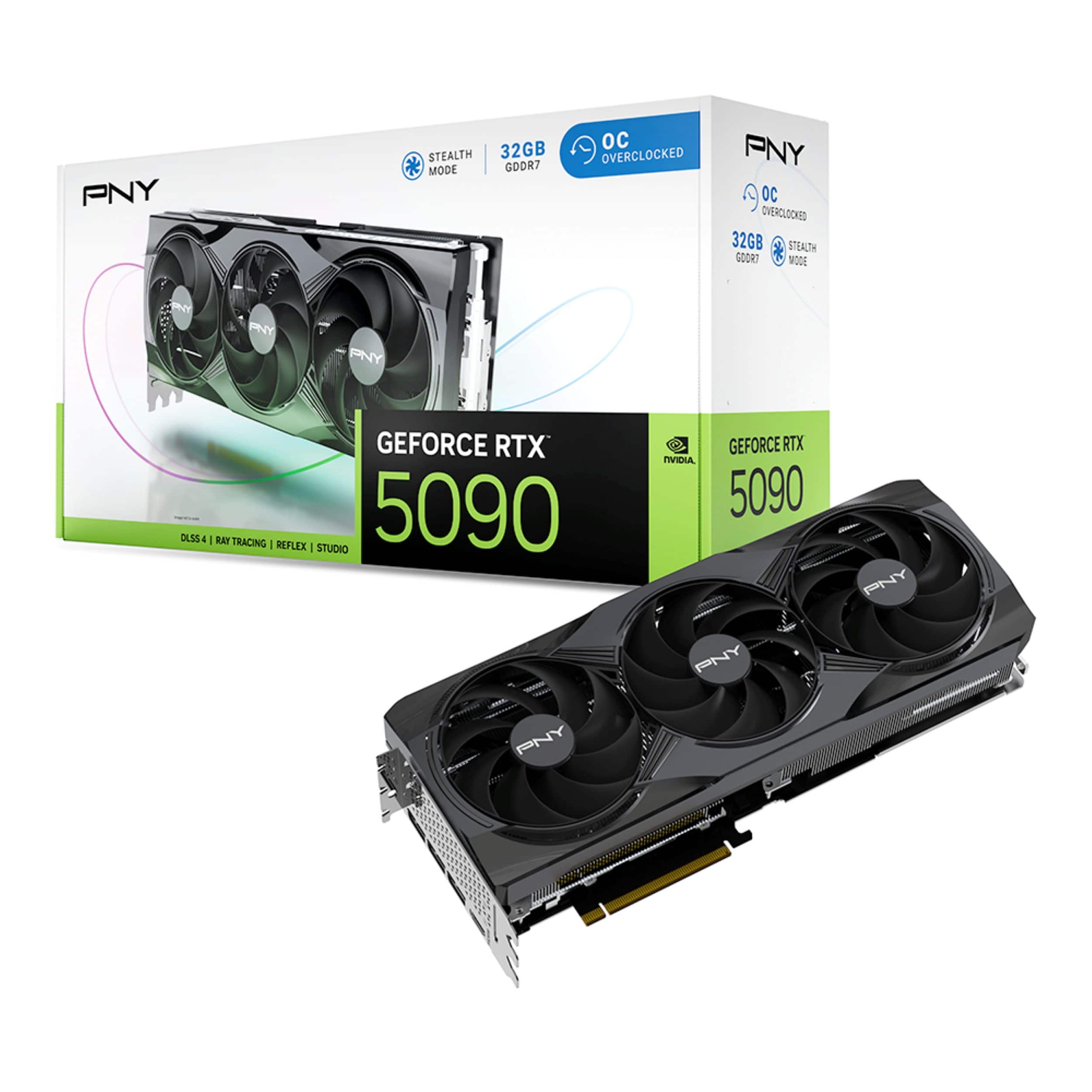 PNY GeForce RTX 5090 32GB OC GDDR7 PCI Express 5.0 Graphics Card
