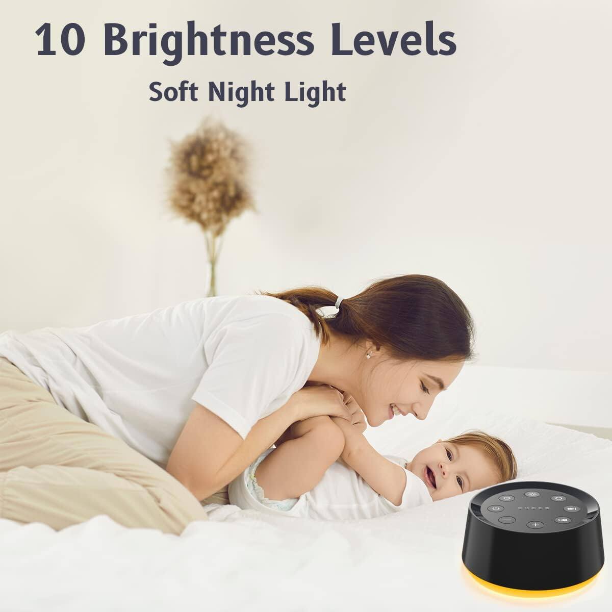 10 Brightness Levels  
Soft Night Light
