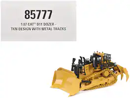 CAT Caterpillar D11 Track Type Dozer TKN Design Yellow "High Line" Series 1/87 (HO) Diecast Model by Diecast Masters - Yellow