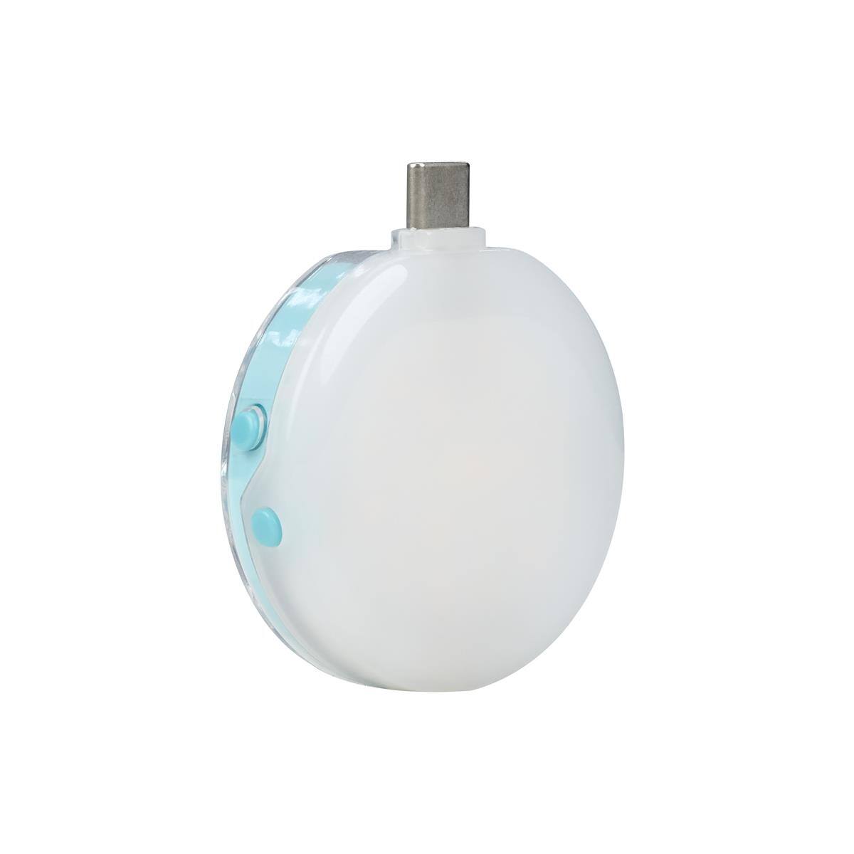 Alt View 2. NANLITE - Nanlite cookie Warm White USB-C Mini Round LED Light, Cyan Blue.