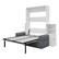 Back. Anysun - Full Size Wall Murphy Bed with Sofa and Storage Cabinets, Space-Saving Wall Bed for Home Office & Guest Room - Gray.