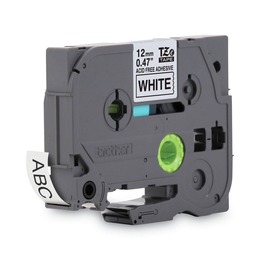 12 mm  
0.47"  
ACID FREE ADHESIVE  
WHITE  

ABC  

TZ  
TAPE  

brother