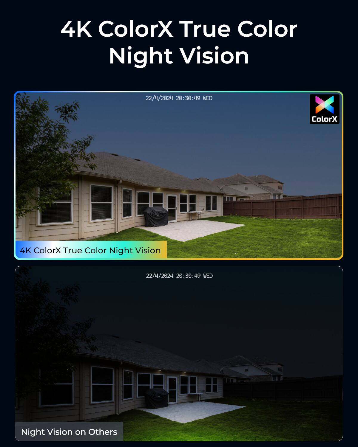 4K ColorX True Color Night Vision

22/4/2024 20:30:49 WED

ColorX

4K ColorX True Color Night Vision

22/4/2024 20:30:49 WED

Night Vision on Others