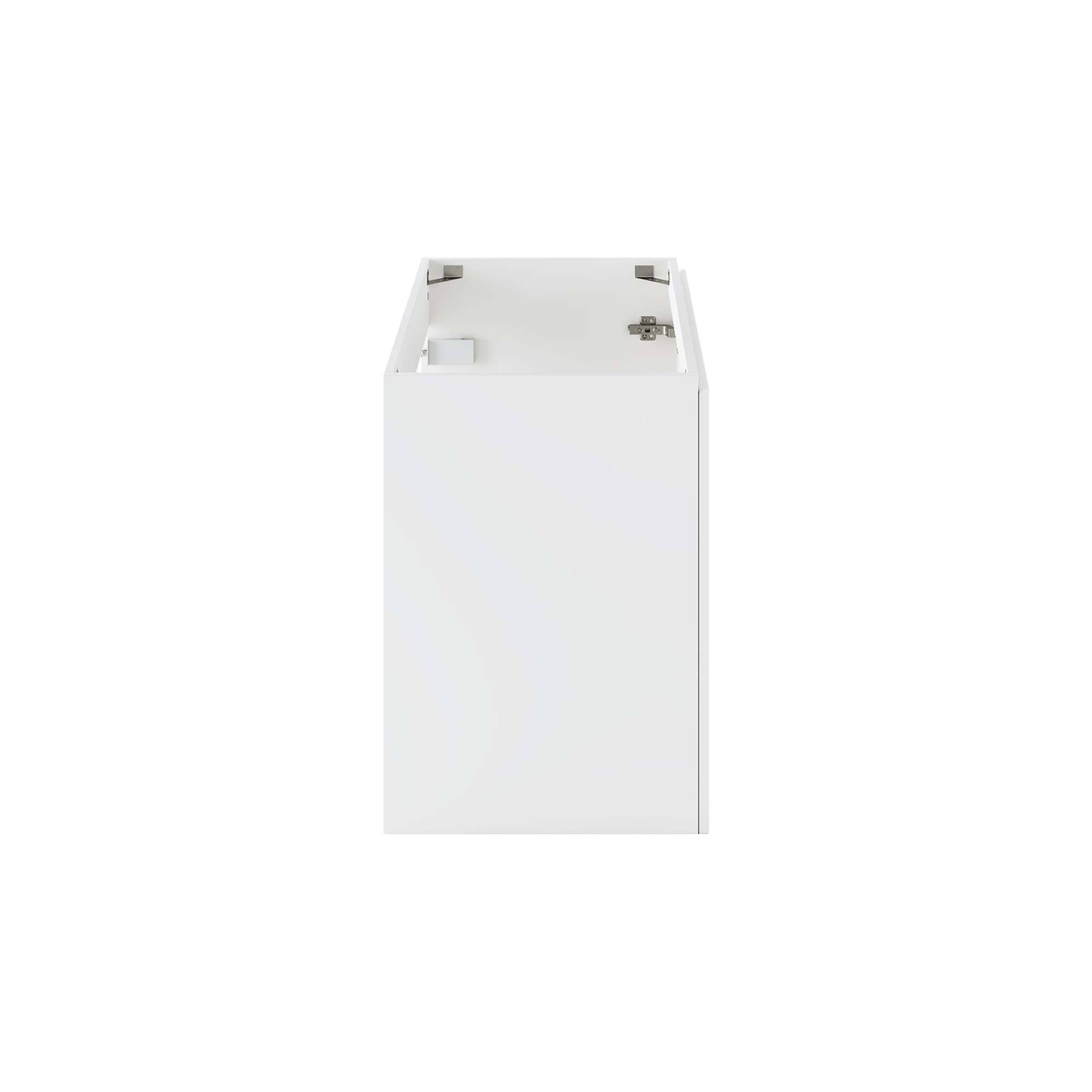 Alt View 2. Modway - Bryn Wall-Mount Bathroom Cabinet Basin Not Included - White.