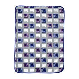 Pegasus - New York Giants 66" x 95" Oversized Logo Roll Ultra Cozy Blanket - Multicolor