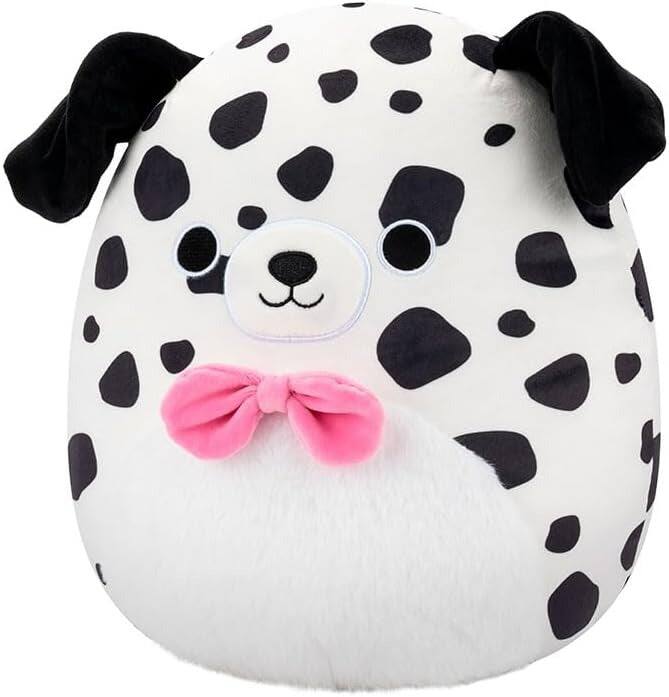Alt View 1. Jazwares - Squishmallows: Dustin the White Dalmation 12" Plush.