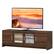 Front. Costway - TV Stand Media Entertainment Center for TV's up to 70'' with Storage Cabinet - Walnut.