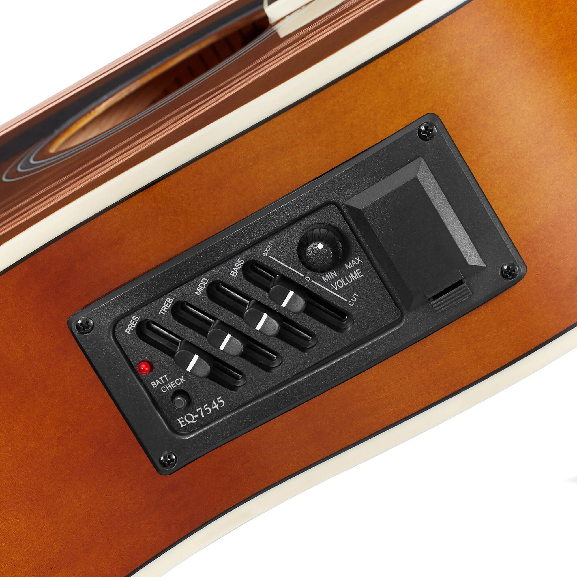 PRES TREB MID BASS BOOS  
MAX MIN VOLUME CUT  
BATT CHECK  
EQ-7545