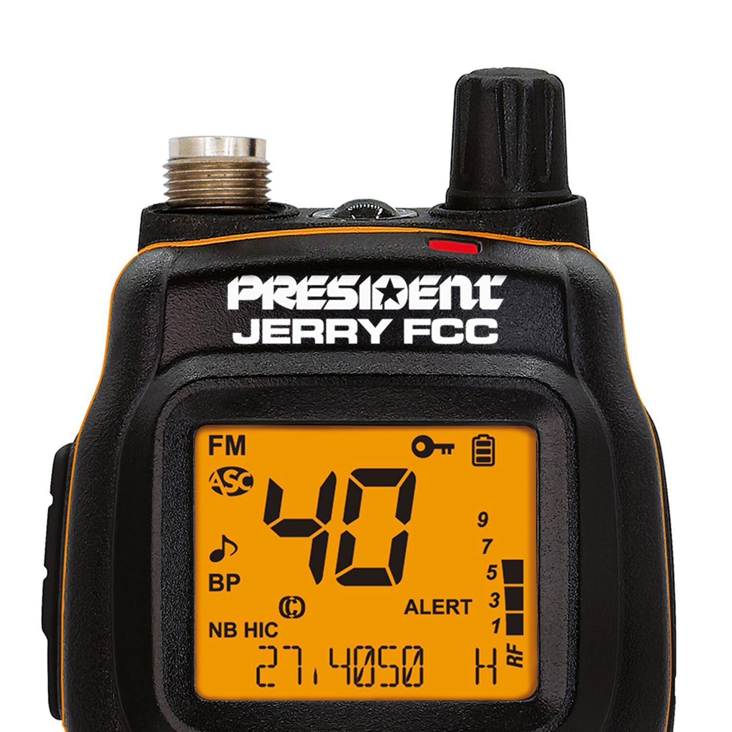 PRESIDENT JERRY FCC FM 40 9 7 5 3 1 BP ALERT NB HIC 27.4050 H