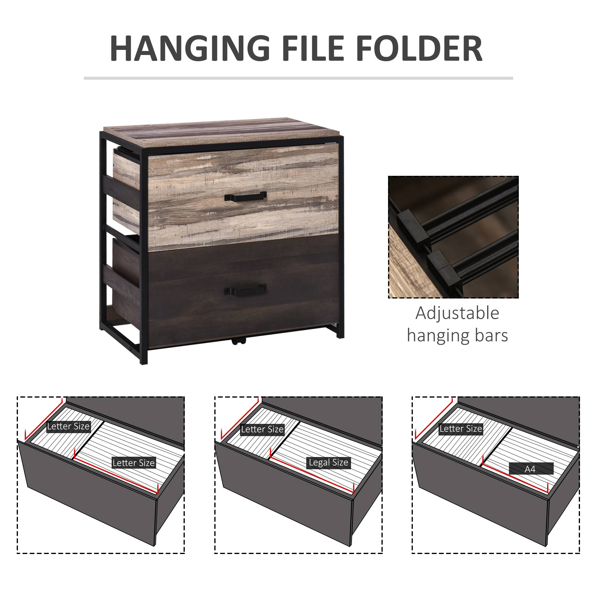 HANGING FILE FOLDER

Adjustable hanging bars

Letter Size  
Letter Size  
Letter Size  
Legal Size  
A4