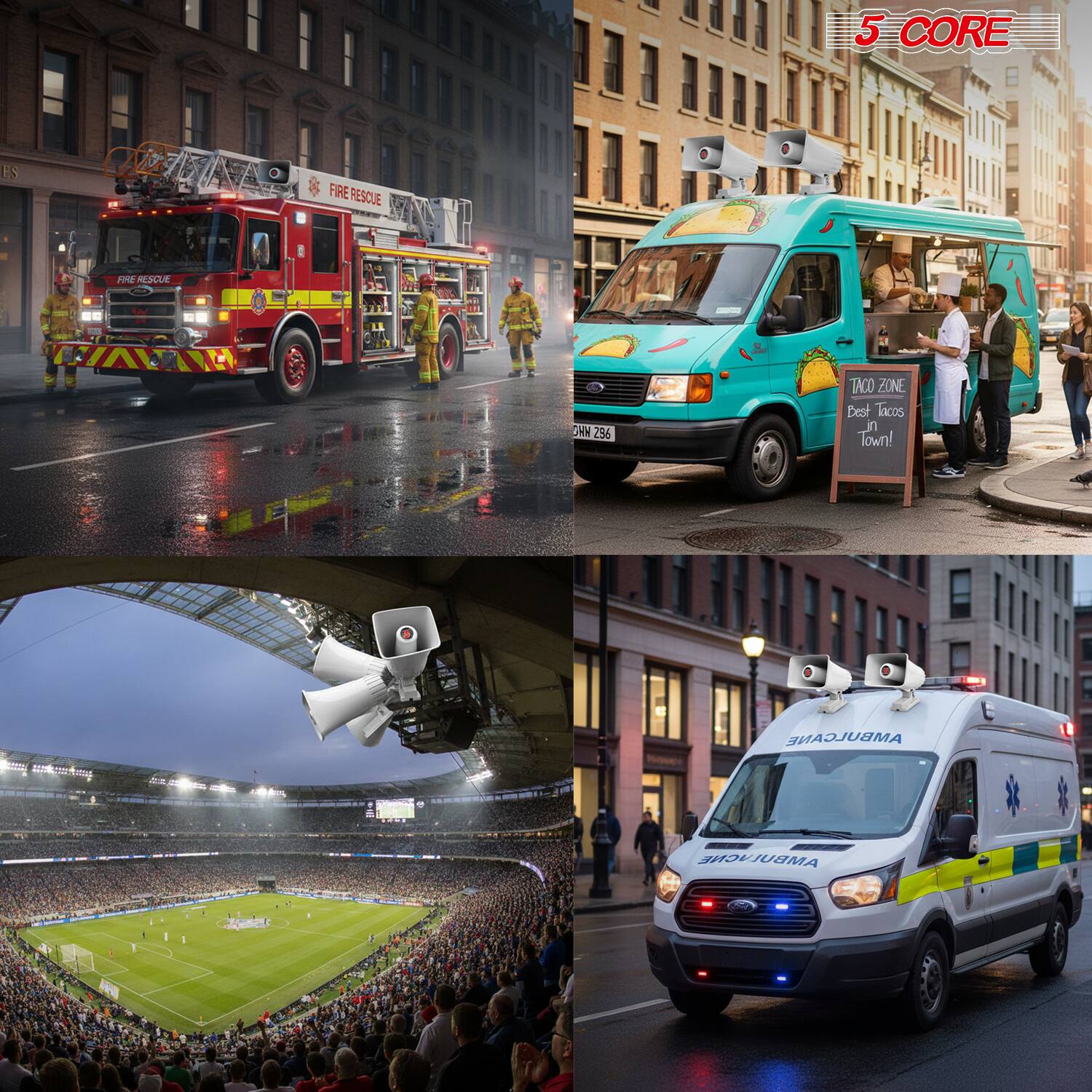 5 CORE ES FIRE RESCUE S E RN 256 TACO ZONE Best Tacos n Town! AMBULANCE AMBULANCE